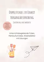 Vorschau - Arbeitsblätter - Materialpaket Vorgangsbeschreibung - Deckblatt
