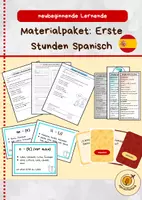 Vorschau - Arbeitsblätter - Die ersten Stunden Spanisch: Materialpaket Anfänger - Deckblatt