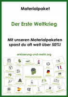 Vorschau - Stundenentwürfe - Der Erste Weltkrieg (großes Materialpaket) - Deckblatt