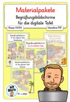 Vorschau - Arbeitsblätter - Bundle Digitale Startbildschirme für die Tafel – neutrale Motive - Deckblatt