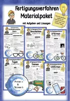 Vorschau - Arbeitsblätter - Fertigungsverfahren - Materialpaket TECHNIK - Deckblatt