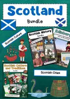 Vorschau - Arbeitsblätter - Scotland Bundle: Englisch zu Geschichte, Kultur, Sprache, Musik, Mythen & Gesellschaft - Deckblatt