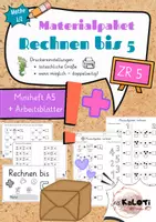Vorschau - Arbeitsblätter - Plusaufgaben, ZR 5, Materialpaket, Mathe, 1 Klasse - Deckblatt
