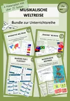 Vorschau - Stundenentwürfe - Bundle Unterrichtsreihe: Eine musikalische Weltreise - Deckblatt