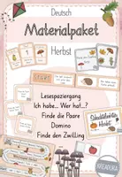 Vorschau - Spiele - Materialpaket - Herbst - 1. Klasse - 2. Klasse - Deckblatt