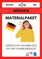 Vorschau - Arbeitsblätter - Materialpaket Hörverstehen DaZ: Alltagssituationen (mit MP3, Lösungen & Vokabelübersicht) - Deckblatt