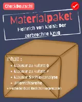 Vorschau - Unterrichtsreihen - Materialpaket Kleist Der zerbrochne Krug - Deckblatt
