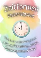Vorschau - Poster - Materialpaket: Zeitformen Merkposter - Deckblatt