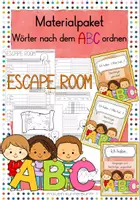 Vorschau - Arbeitsblätter - Materialpaket - Wörter nach dem ABC ordnen - Deckblatt