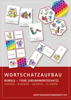 Vorschau - Spiele - Wortschatzaufbau (DaZ) – Bundle – Tiere - Deckblatt