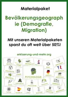 Vorschau - Arbeitsblätter - Bevölkerungsgeographie (Demografie, Migration) (großes Materialpaket) - Deckblatt
