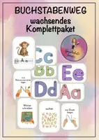 Vorschau - Stationenlernen - Buchstabenweg - wachsendes Materialpaket - Deckblatt