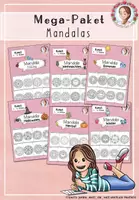Vorschau - Arbeitsblätter - Mandala Ausmalbilder Paket | Kunst Grundschule - Deckblatt