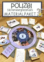 Vorschau - Arbeitsblätter - Polizei - riesiges Materialpaket / SPARPAKET - Deckblatt