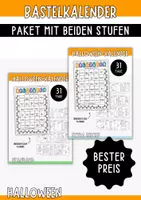 Vorschau - Mal- und Bastelvorlagen - Bastelkalender original und extra einfach - Deckblatt