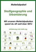 Vorschau - Stundenentwürfe - Stadtgeographie & Urbanisierung (Städte, Megastädte, Verkehr) (großes Materialpaket) - Deckblatt