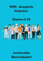 Vorschau - Arbeitsblätter - KOMPLETTPAKET - WBS - Wachsendes Paket Klassen 6-10 💡 - Deckblatt