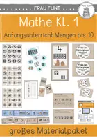 Vorschau - Spiele - Materialpaket: Mathe Klasse 1 - Mengen bis 10 Anfangsunterricht - Deckblatt
