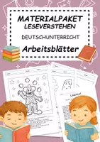 Vorschau - Arbeitsblätter - Materialpaket LESEVERSTÄNDNIS Deutschunterricht lesen - Deckblatt