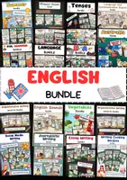 Vorschau - Arbeitsblätter - Englisch Unterrichtsmaterial-Paket: Grammatik, Sprache und Übungen - Deckblatt