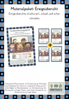 Vorschau - Unterrichtsreihen - Komplettpaket: Ereignisbericht - Deckblatt