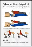 Vorschau - Stationenlernen - Kombipaket. Aktive Pause + Fitness individuell – Kraftausdauer. Krafttraining in der Turnhalle/ im Sportunterricht - Deckblatt