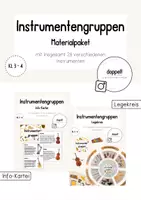 Vorschau - Arbeitsblätter - Instrumentengruppen (Materialpaket) - Deckblatt