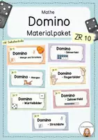 Vorschau - Spiele - Mathe Dominos - Materialpaket (ZR 10) - Deckblatt