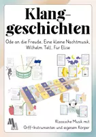 Vorschau - Arbeitsblätter - Klanggeschichten zum Mitmachen – Klassische Musik erleben mit Körper & Orff-Instrumenten - Deckblatt