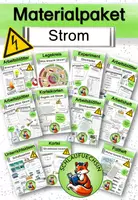 Vorschau - Mal- und Bastelvorlagen - Materialpaket Strom Klasse 3 4 - Deckblatt