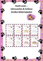 Vorschau - Spiele - Großes Materialpaket Stadt-Land... - Deckblatt