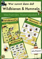 Vorschau - Spiele - Wildbienen und Hummeln, wachsendes Materialpaket - Deckblatt
