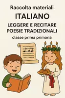 anteprima - Schede informative - Raccolta di materiali Italiano: Leggere e recitare poesie tradizionali - Pagina di copertina
