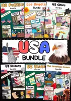 Vorschau - Arbeitsblätter - USA Bundle: Englischunterricht Materialien zu Geografie, Geschichte, Politik, Kultur, Wirtschaft & Natur - Deckblatt