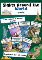 Vorschau - Arbeitsblätter - Sights Around the World Materialpaket: Eifelturm, Freiheitsstatue, Pyramidenn - Deckblatt