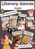 Vorschau - Arbeitsblätter - Literary Genres Teaching Bundle: Novels, Poetry, Drama, Short Stories - Deckblatt