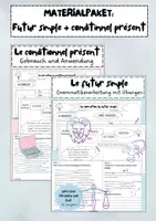 Vorschau - Arbeitsblätter - Materialpaket - Futur simple + Conditionnel présent - Deckblatt