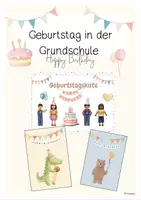 Vorschau - Poster - Materialpaket Geburtstag - Deckblatt