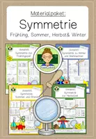 Vorschau - Arbeitsblätter - Materialpaket: Symmetrie (Frühling, Sommer, Herbst und Winter) - Deckblatt
