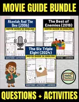 Vorschau - Arbeitsblätter - Movie Guide BUNDLE: The Six Triple Eight (2024), The Best of Enemies (2019), and Akeelah and the Bee (2006). - Deckblatt
