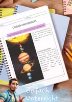 Vorschau - Unterrichtsreihen - Unser Universum - Deckblatt