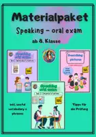Vorschau - Arbeitsblätter - Materialpaket - Speaking oral exam (ab 8.Klasse) - Deckblatt