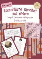Vorschau - Spiele - Spielepaket: Literaturgeschichte Oberstufe – 3 Lernspiele für einen abwechslungsreichen Deutschunterricht - Deckblatt