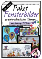 Vorschau - Stundenentwürfe - Materialpaket FENSTERBILDER - Deckblatt