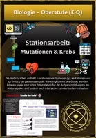 Vorschau - Unterrichtsreihen - Materialpaket - Mutationen & Krebs (Stationsarbeit + Lernkontrollen) - Deckblatt
