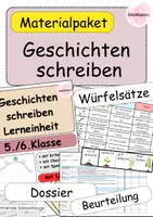 Vorschau - Unterrichtsreihen - Materialpaket Geschichten schreiben (kreatives Schreiben) - Deckblatt