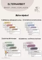 Vorschau - Text - Materialpaket Mail-/Elternbriefvorlage - Deckblatt