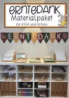 Vorschau - Mal- und Bastelvorlagen - Erntedank Materialpaket für KIGA und Schule - Deckblatt