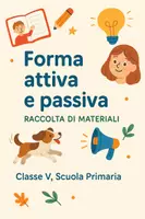 anteprima - Esercizi - Raccolta di materiali: forma attiva e passiva - Pagina di copertina