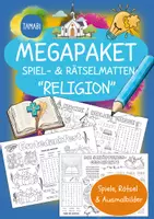 Vorschau - Stundenentwürfe - Megapaket - Spiel- & Rätselmatten Religion | Religion Klasse 1 | Religion Klasse 2 | Religion Klasse 3 | Religion Klasse 4 | Religion Grundschule - Deckblatt